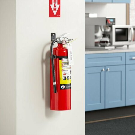 BADGER ADV-10 10 lb. Dry Chemical ABC Fire Extinguisher with Wall Bracket - Tagged & Rechargeable 472ADV10T